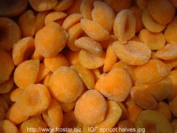 IQF apricot halves F10