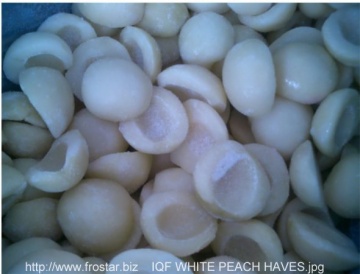 IQF white peach halves F03