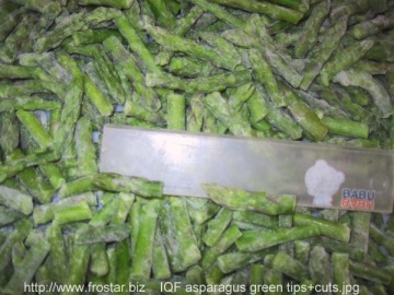 IQF green asparagus tips&cuts V42