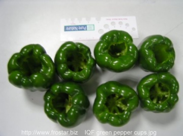 IQF green pepper cup V17