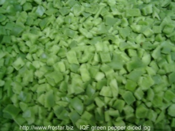 IQF green pepper dices V13