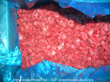 IQF strawberries diced B01